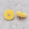 Botones de Resina de Terciopelo para Trajes Tang y Hanfu, Botones Metálicos para Suéteres y Abrigos, Botones Decorativos Redondos Cosidos a Mano, Disponibles en 20 Colores