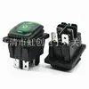 Interruptor de tipo barco KCD4 de 6 pies, 3 posiciones, doble restablecimiento, una pieza, impermeable, impresión inicio apagado de emergencia, 6 pies, negro, impermeable