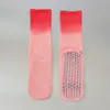 Nuevos calcetines de Pilates y yoga de color degradado para mujer, de longitud media hasta la pantorrilla, con suelas de silicona antideslizantes, alta elasticidad, adecuados para fitness, baile y deportes
