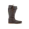 Botas de Neve Femininas 2026 Winter Wish Cor Sólida Salto Grosso Cano Médio Tamanho Grande Baixo Salto Exportação
