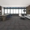 Baldosas de alfombra cuadradas de 50*50 cm, ignífugas, antideslizantes, engrosadas, duraderas, aptas para uso en oficinas y comercios, tapetes de piso entrelazados