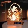 Lámpara de noche de cristal estilo celebridad para dormitorio, decoración, un regalo para niñas, mejores amigas, novias en aniversarios o cumpleaños