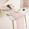 Amazon Comercio Exterior Transfronterizo Bali Chifón Arrugado Caminos de Mesa, Mantel Retorcido, Decoración de Fiesta, Caminos de Mesa Arrugados, Chifón Arrugado