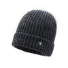 Gorro de invierno para hombre, resistente al frío, para exteriores, de lana, con forro polar, cálido, de chenilla, con protección para las orejas, tejido de punto
