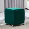 Banqueta de Almacenamiento Moderna Nórdica, Banqueta para Cambiarse los Zapatos, Taburete Pequeño Multifuncional, Taburete Plegable Cubo, Taburete Combinado Cinco en Uno