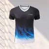 26Yy Ropa Nueva de Bádminton de Manga Corta de Secado Rápido Transpirable Ropa Deportiva de Entrenamiento para Hombres y Mujeres con Texto Impreso, Ropa de Competición Absorbente de Sudor