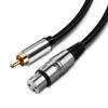 Lotus a Canon línea de audio RCA a Canon cabeza mezcladora cámara amplificador de potencia balanceado línea de micrófono estañada