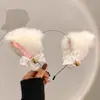 (Diadema Collar) Horquilla con Orejas de Gato y Cascabel para Mujer, Horquilla de Gatito Salvaje y Conejo, Diadema, Adorno para la Cabeza de Año Nuevo