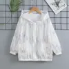 Ropa de Protección Solar para Niñas para el Verano 2026 Nueva Chaqueta Ligera para la Piel Ropa Casual con Protección UV Solar para Niños Mayores