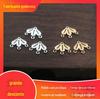 Cobre Fundido 12mm Filigrana Trevo Borla Conector Pingente DIY Grampo de Cabelo Material Acessórios Estilo Antigo Estilo Nacional
