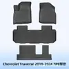 Adequado para Chevrolet Traverse 2018-2024 Tapetes de Chão 3D para Todas as Condições Climáticas em TPE