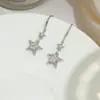 Pendientes de Borla Estrella Mariposa Atmosféricos para Mujer, Versátiles que Favorecen el Rostro, Pendientes de Accesorios Yiwu al por Mayor, Plata de Ley 925