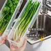 Caja de almacenamiento para cebolletas, cilantro, jengibre, ajo, fideos, huevos y otros artículos en el refrigerador