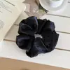 Scrunchie de Cetim Pérola com Bolinhas Estilo Coreano para Mulheres, Elástico Doce e Elegante para Coque, Acessório de Cabelo Versátil para o Dia a Dia