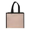 Nova bolsa de roupas portátil de alta qualidade para loja de roupas, embalagem de marca grande, bolsa com alça de não tecido à prova d'água, logotipo impresso