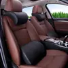 Apoio de Cabeça para Carro Almofada Lombar Couro Almofada de Pescoço Almofada de Apoio de Cabeça para Carro Produtos de Decoração para Carro Espuma de Memória Apoio de Cabeça Grande
