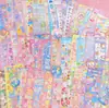 Pegatinas de tarjetas goo coreanas de tamaño grande 100 sin repetir con pegatinas de tarjetas láser a juego gratis decorativas para Instagram fotos DIY