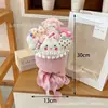 Ramo de Muñeca de Helado Producto Terminado Muñeca Creativa Sosteniendo Flores Regalo Festivo para Amigos Regalo de Cumpleaños Al Por Mayor