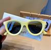 Gafas de Sol Infantiles Color Caramelo Translúcido Dopamina Venta al por Mayor Moda Retro Versátiles Sombrilla Protección Solar Infantil Bebé