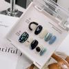Unha pura usada à mão atacado de alta qualidade alta curta uso diário nail art unhas postiças puro pintado à mão produtos acabados