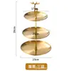 Estilo Luxo Leve Suporte de Bolo de Múltiplas Camadas Bandeja de Sobremesa de Aço Inoxidável Mesa de Centro da Sala de Estar Bandeja de Doces Sobremesa Bolo Doce