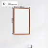 Espejo de Baño Inodoro Inodoro Espejo de Cristal Espejo Cuadrado Colgante de Pared Sin Perforaciones Colgante Horizontal Colgante Vertical Soporte de Espejo