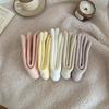 Meias Pelúcias para Mulheres, Forradas com Fleece, Espessadas, Quentes para Dormir, Meias de Chão Lisas Anti-Pilling para Casa, Meias Femininas Zhuji