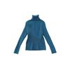 Ropa suave y cerosa para niños y niñas 2025 Otoño e Invierno Nuevo Cuello alto Versátil Rayas de punto Color puro Ropa de punto Camiseta básica