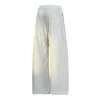 Pantalones Casuales de Malla Perforada de Color Sólido Ligeramente Elásticos para Verano, Pantalones de Pierna Recta Sueltos de Pierna Ancha, Pantalones Ligeramente Elásticos de Seda de Hielo