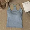 Regata Cinza Hot Girl Feminina Gola Halter Cobrindo os Seios com Bojos Esportiva Slim Costas Nuas Roupa Exterior Roupa Íntima Top de Verão