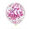 Exportación Transfronteriza Globos de Lentejuelas de 12 pulgadas Globos Transparentes con Confeti Globos de Papel de Aluminio Coloridos Lentejuelas 2.8g Globos