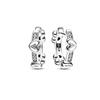 Aretes de Abanico de Plata Esterlina S925 Panjia Aretes Brillantes de la Serie Flor Margarita Estilo Lazo Aretes de Moda Elegantes Aretes