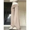 Pantalones de campana de maternidad para mujer, nuevo estilo Primavera 2026, pantalones para cubrir con efecto de caída, de cintura alta, pantalones de maternidad adelgazantes para mujeres ligeramente rellenas