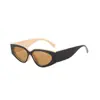 2025 Nova Moda Europeia e Americana Panda Preto e Branco Color Block Gatinho Óculos de Sol Feminino Fashion e Mais Fáceis de Combinar Óculos de Sol Anti-UV