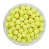 Cuentas Redondas de Acrílico Esmerilado Mate con Agujero Recto de 6-12 mm para Pulsera, Collar DIY, Accesorios para Ensartar, Cuentas para Bolsas Tejidas