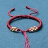 Cuerda de pulsera semiacabada con nudo de flor de durazno tejido a mano original, cuerda de mano de la suerte, cuerda trenzada DIY, hilo de jade, cuerda de mano estilo chino