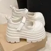 Outono 2026 Novos Sapatos Mary Jane de Salto Alto Plataforma Salto Alto JK Aumento de Altura Francês Tira Única Mary Jane Feminino