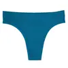Tanga sin costuras para mujer talla grande ropa interior deportiva color liso tiro medio sexy t-back Pantalones T de chica europea y americana