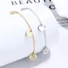 Pulseira de Prata Esterlina 925 Estilo Coreano Gato Fofo Pata de Gato Zircônia para Meninas Acessório Pequeno Exquisito Design de Nicho Pulseira de Coração