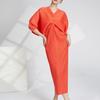 Talla grande Falda Cubre Carne Vestido de Verano para Mujer Vestido de Alta Gama Europeo y Americano de Comercio Exterior para Mujer Vestidos Holgados de Una Pieza