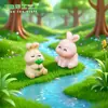 Miniaturas Fofas de Esquilos para Micro-Paisagens, Decorações de Jardim DIY, Acessórios para Pendurar, Enfeites Ecológicos para Garrafas