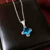 Aretes Anillo Abierto Cuadrado de Circonita Estilo Corte Francés Collar Juego de Joyería de Lujo Ligero Sensación de Alta Gama Joyería de Temperamento