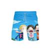 Amazon novo novo Japonês difuso pequeno mar em torno da tendência casual de calções de praia com impressão colorida 3D