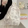 Mochila Personalizada con Estampado de Mariposas, Bolso Escolar para Estudiante de Secundaria, Mochila de Viaje Ligera de Gran Capacidad para Mujer, Transfronterizo