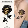 Nuevas pegatinas de tatuaje coloridas con relieve dorado estilo chino, con fénix y carpa, estilo nacional, diseño de Dunhuang, para brazos y clavículas, hermosas, impermeables y duraderas