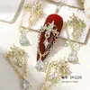 Arte de Unha Cruz Dourada Coleção Zircônia Estilo Punk Metal Acessórios de Arte de Unha de Natal Decoração de Unha de Halloween Diamantes