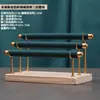 Suporte Exibidor de Anel com Revestimento de Veludo Prateleira de Armazenamento de Anéis Base de Madeira Sólida Suporte para Exibição de Acessórios de Joias para Anéis