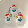 Accesorios de resina crema gel pinza para el cabello caricatura hecho a mano diy joyería hebilla zapatos agujeros corona de navidad muñeco de nieve norte 2