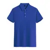Camisa Polo Primavera y Otoño Logo Impreso Ropa de Trabajo Manga Corta Publicitaria Camisa Cultural Cuello Camisa de Trabajo Camiseta Bordada Algodón