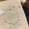 Romántico en su Máxima ExpresiónPulsera Brillante de Diamantes de Colores Estrellados de Ensueño, Estilo Coreano, Suave y Elegante, Accesorio de Moda Versátil para el Viaje Diario